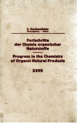 FORTSCHRITTE DER CHEMIE ORGANISCHER NATURSTOFFE PROGRESS IN THE CHEMISTRY OF ORGANIC NATURAL PRODUC