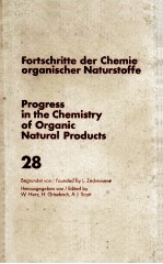 FORTSCHRITTE DER CHEMIE ORGANISCHER NATURSTOFFE PROGRESS IN THE CHEMISTRY OF ORGANIC NATURAL PRODUC