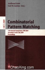 Lecture Notes in Computer Science 2089 Combinatorial Pattern Matching 12th Annual Symposium