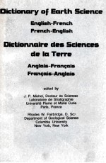 DICTION OF EARTH SCIENCE DICTIONNAIRE DES SCIENCES
