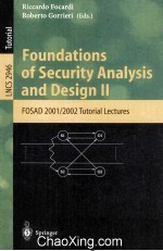 Lecture Notes in Computer Science 2946 Foundations of Security Analysis and Design II FOSAD 2001/200