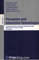 Lecture Notes in Artificial Intelligence 4021 Perception and Interactive Technologies International