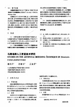 马粪海胆人工育苗技术研究