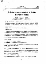 黑鲷SPARUS MACTOECEPHALUS人工育苗和中间培育试验报告
