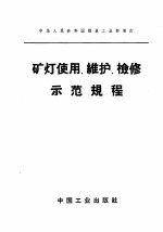 矿灯使用、维护、检修示范规程