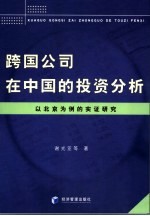 跨国公司在中国投资分析 理论、模型及实证研究