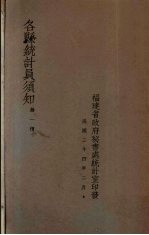 各县统计员须知 第1种