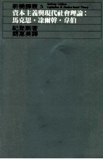 资本主义与现代社会理论 马克思·涂尔干·韦伯