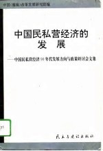 中国民私营经济的发展 中国民私营经济90年代发展方向与政策研讨会文集
