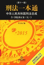 刑法一本通 中华人民共和国刑法总成 含刑法修正案九