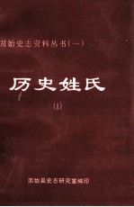 固始史志资料丛书 1 历史姓氏 1
