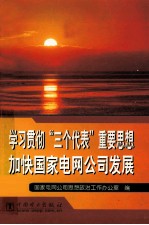 学习贯彻“三个代表”重要思想 加快国家电网公司发展