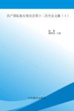 国际共产主义运动历史文献 第53卷 共产国际执行委员会第十二次全会文献 1