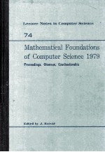 Lecture Notes in Computer Science 74 Mathematical Foundations of Computer Science 1979