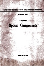 PROCEEDINGS OF THE SOCIETY OF PHOTO-OPTICAL INSTRUMENTATION ENGINEERS VOLUME 141 ADAPTIVE OPTICAL CO