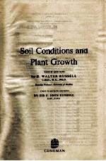 SOIL CONDITIONS AND PLANT GROWTH TENTH EDITION