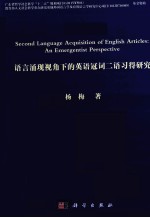 语言涌现视角下的英语冠词二语习得研究