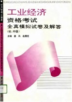 工业经济资格考试全真模拟试卷及解答 初、中级
