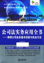 公司法实务应用全书 律师公司业务基本技能与执业方法