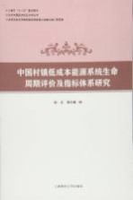 当代中国经济实证分析丛书 中国村镇低成本能源系统生命周期评价及指标体系研究