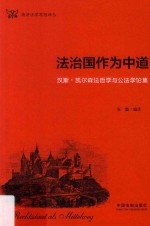 法治国作为中道 汉斯·凯尔森法哲学与公法学论集