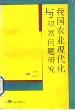 我国农业现代化与积累问题研究