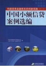 中国小额信贷案例选编