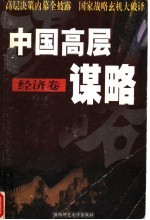 中国高层谋略 经济卷