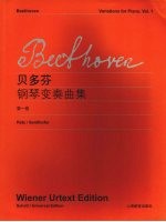 贝多芬《钢琴变奏曲集》 第1卷
