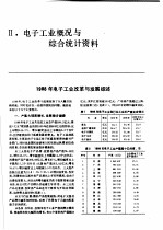 中国机械电子工业年鉴 电子卷 1989 第2部分 电子工业概况与综合统计资料