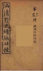 满清野史续编 4