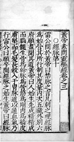 黄帝素问零枢经 卷3