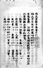 杨氏家藏方 卷16-20