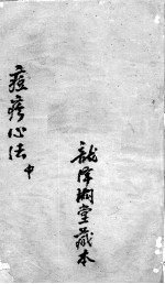 痘疹世医心法 中