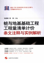 桩与地基基础工程工程量清单计价条文注释与实例解析
