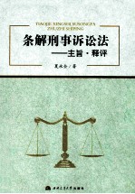 条解刑事诉讼法 主旨·释评