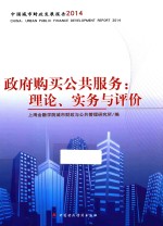 政府购买公共服务 理论、实务与评估