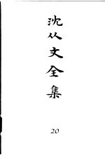 沈从文全集 第20卷 书信