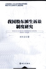 我国股东派生诉讼制度研究