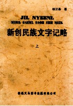 新创民族文字记略 上