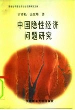 中国隐性经济问题研究