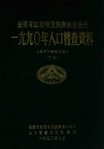 云南省红河哈尼族彝族自治州 一九九〇年人口普查资料(电子计算机汇总) 下