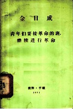 青年们要接革命的班，继续进行革命 在朝鲜社会主义劳动青年同盟第六次代表大会上的讲话 1971年6月24日