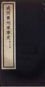 咸同贵州军事史 第7册