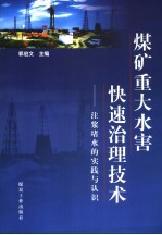 煤矿重大水害快速治理技术 注浆堵水的实践与认识