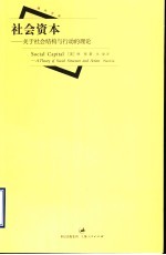 社会资本 关于社会结构与行动的理论 a theory of social structure and action