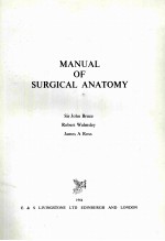 MANUAL OF SURGICAL ANATOMY