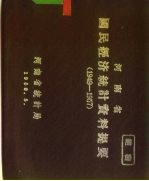 河南省国民经济统计资料提要 1949-1957