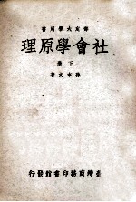 社会学原理 下