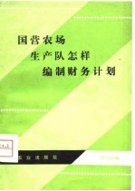 国营农场生产队怎样编制财务计划